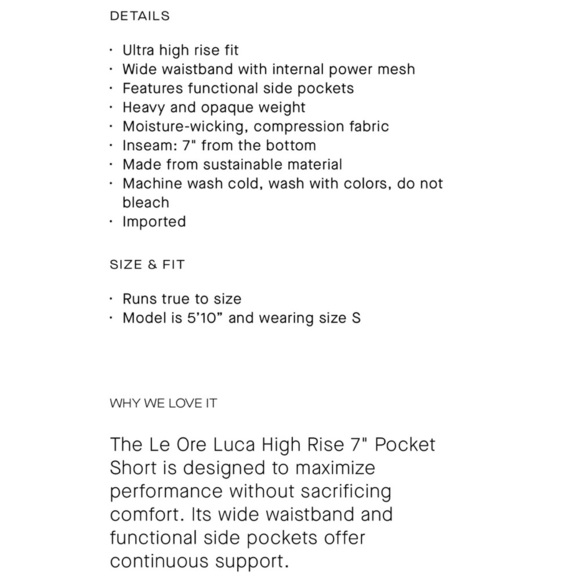 Le Ore Lucca Set: Smokey Amethyst High Rise Pocket Short + Racer Back Bra $136 - Picture 13 of 16